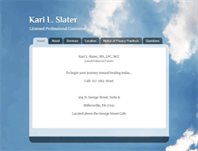 Tablet Screenshot of karislater.com